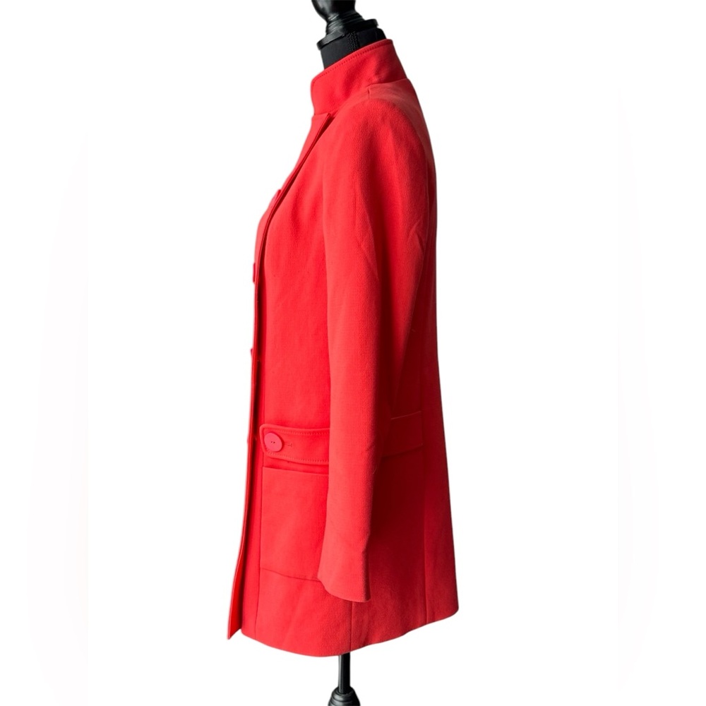 Forenza by limited bright orange red peacoat jacket  EUC - Picture 3 of 9